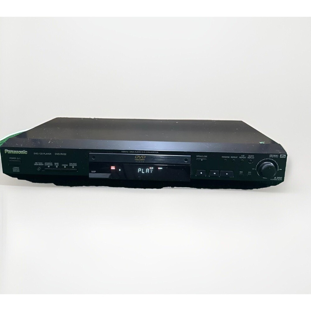 Panasonic DVD-RV32 Universal‎ DVD CD MP3 Disc Player - NO Remote ✅TESTED WORKS!
